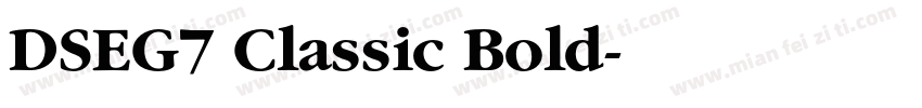 DSEG7 Classic Bold字体转换